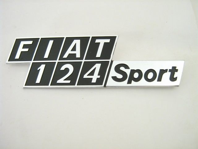 "FIAT 124 SPORT" EMBLEM