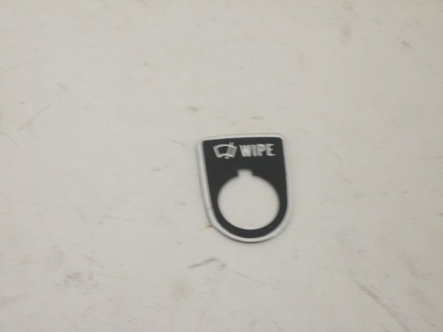 1972 WIPER SWITCH ID PLATE