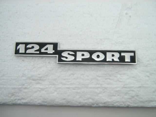 124 SPORT REAR EMBLEM
