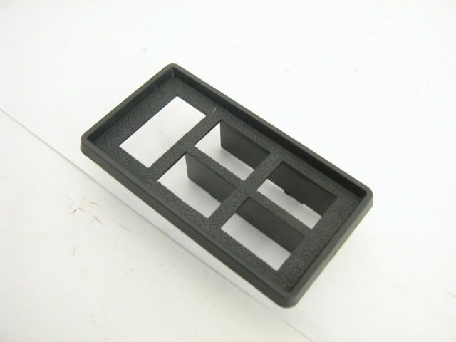 BLACK PLASTIC PANEL W 5 HOLES