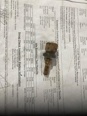 FI COOLANT TEMP SENDING UNIT