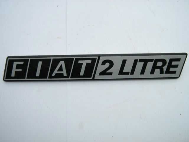 "FIAT 2 LITRE" EMBLEM