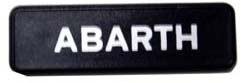 SILVER ABARTH ON BLACK EMBLEM