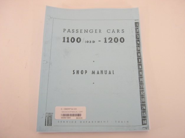 1956-58 SHOP MANUAL, COPY