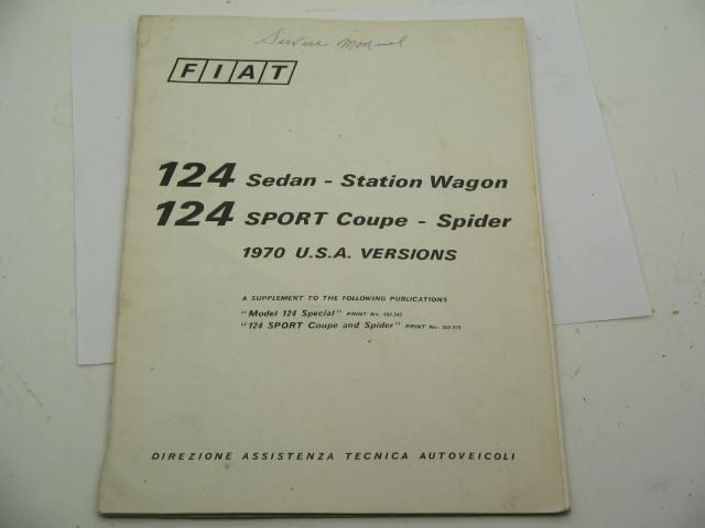 1970 S/MANUAL SUPPLEMENT, COPY