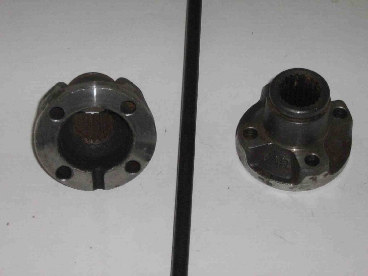 SPECIAL AXLE END 4 BOLT FLANGE