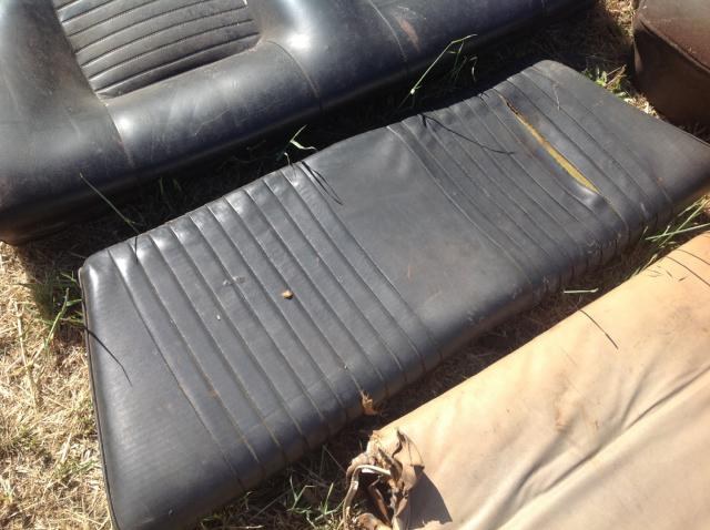 1968-78 BLACK REAR SEAT BOTTOM