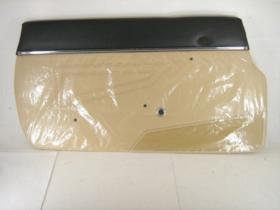 LEFT TAN & BLACK DOOR PANEL