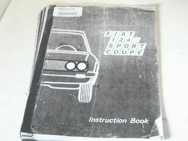 INSTRUCTION BOOK, 2ND ED, COPY
