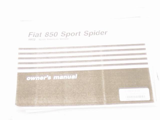 1972 OWNERS MANUAL, COPY