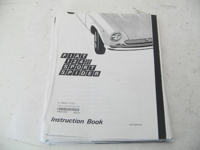 1970-72 OWNER'S MANUAL, COPY