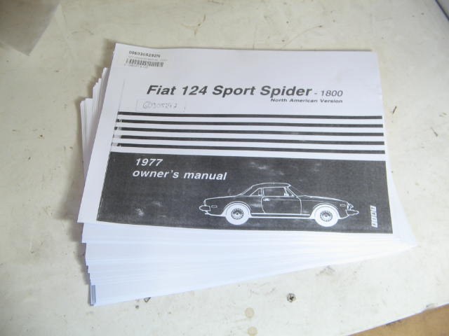 1977 OWNERS MANUAL, COPY