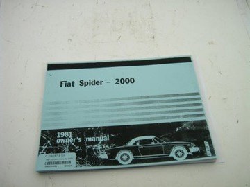 1981 OWNERS MANUAL, COPY
