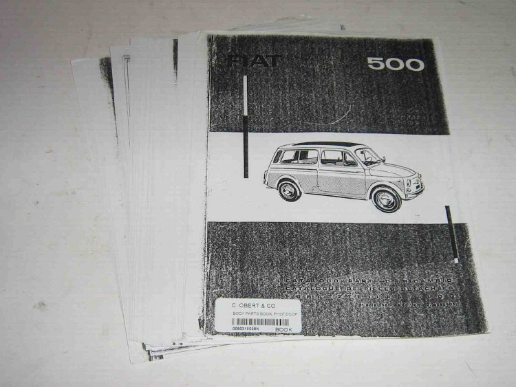 BODY PARTS BOOK, PHOTOCOPY