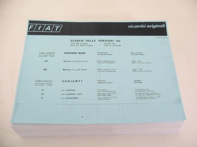 PARTS CATALOG, COPY