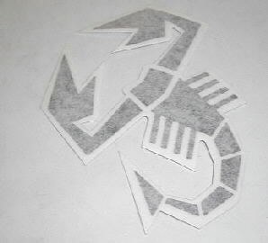 ABARTH BLACK SCORPION STICKER