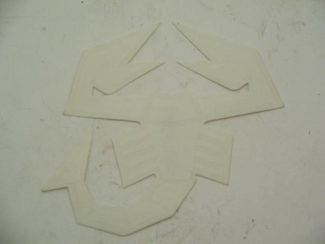 ABARTH WHITE SCORPION STICKER