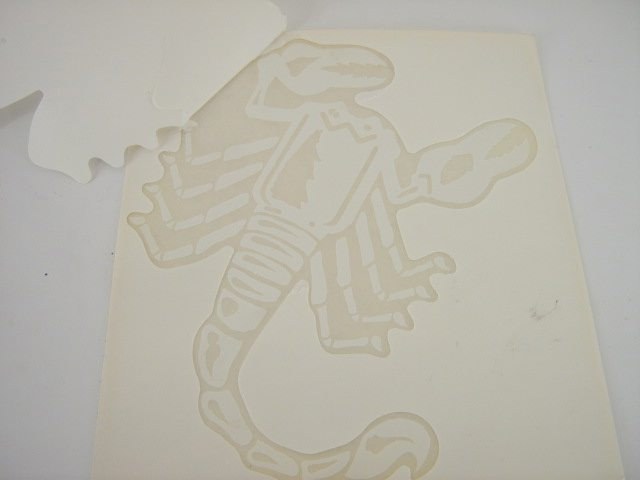 WHITE ABARTH SCORPION STICKER