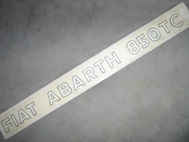 "FIAT ABARTH 850TC" STICKER