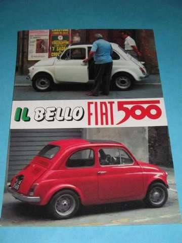 IL BELLO FIAT 500 FLR POSTCARD