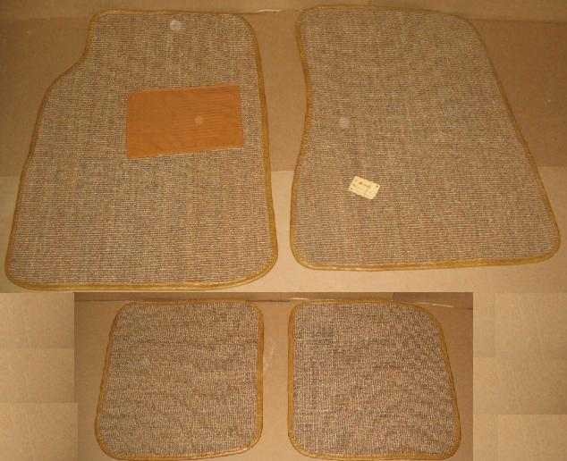 FRONT AND REAR FLOOR MAT SET