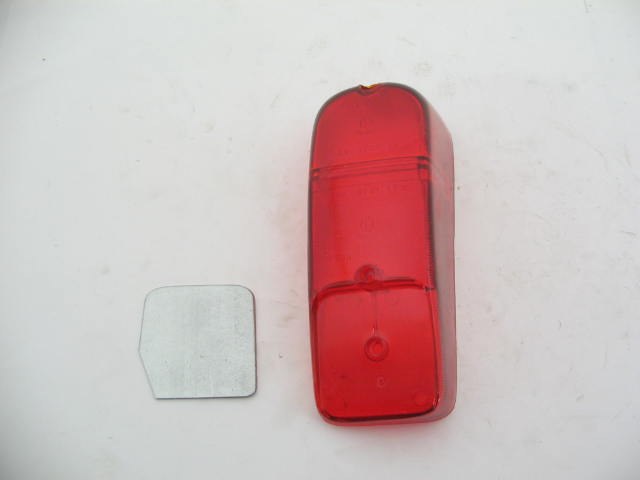 RIGHT TAIL LAMP LENS, RED USA