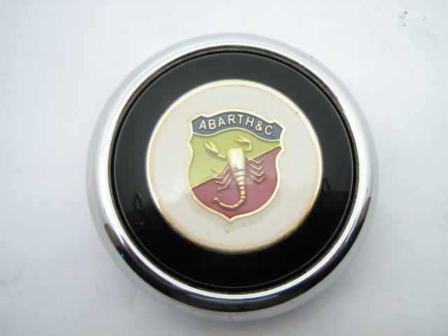 WHITE ABARTH HORN BUTTON ASSY