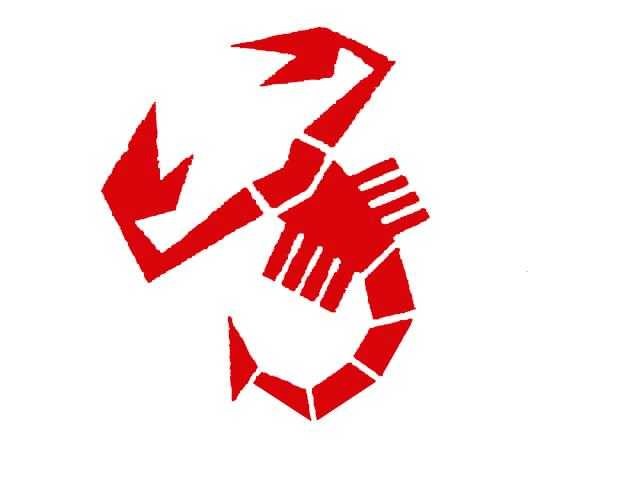 ABARTH RED SCORPION STICKER