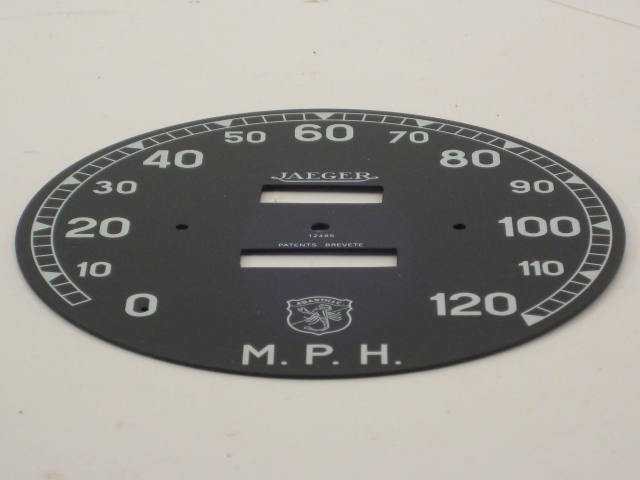 120 MPH SPEEDOMETER FACE PLATE