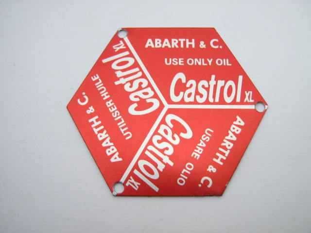 CASTROL OIL FILL CAP EMBLEM