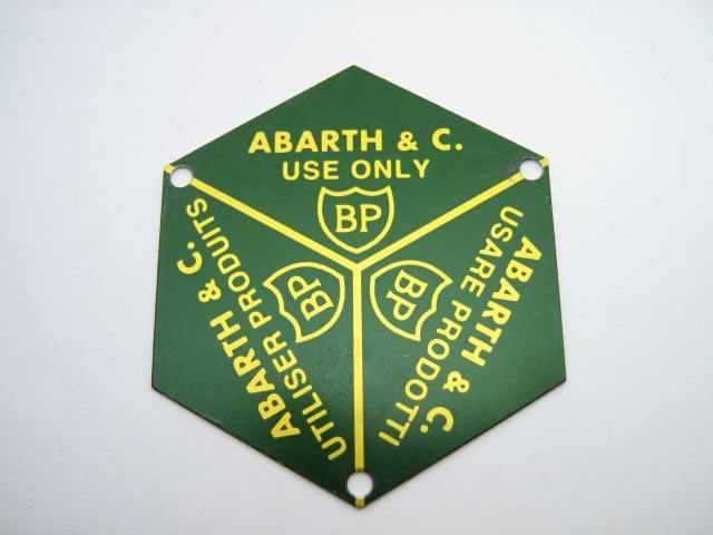 BP ABARTH OIL FILL CAP EMBLEM