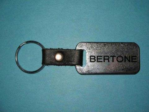 METAL FOB WITH BLACK LETTERS