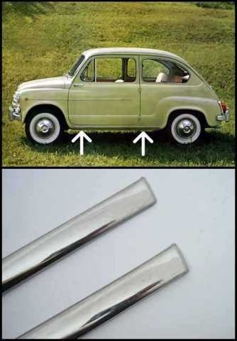 BRIGHT ALLOY ROCKER TRIM PAIR
