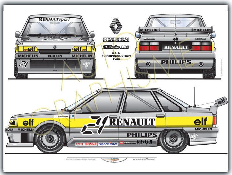 RENAULT 21 Turbo 4X4 POSTER