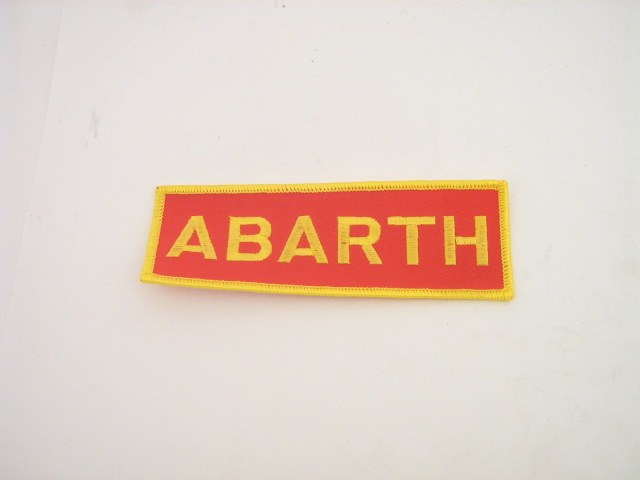 ABARTH PATCH RED WITH GOLD