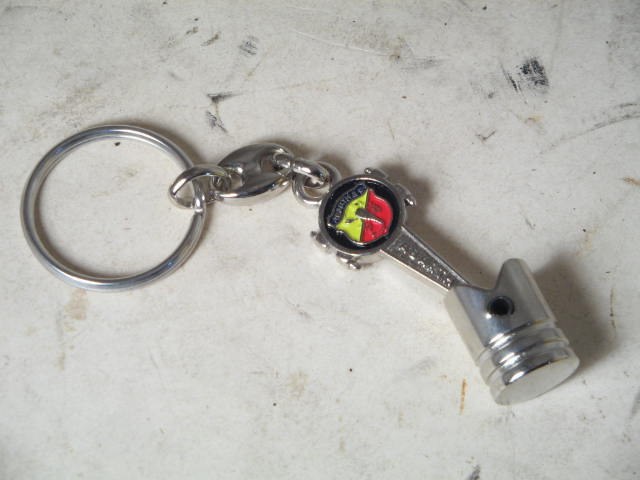 BLACK ABARTH PISTON KEY FOB