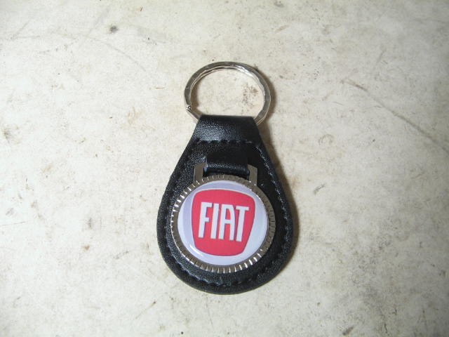 NEW FIAT LEATHER KEY FOB