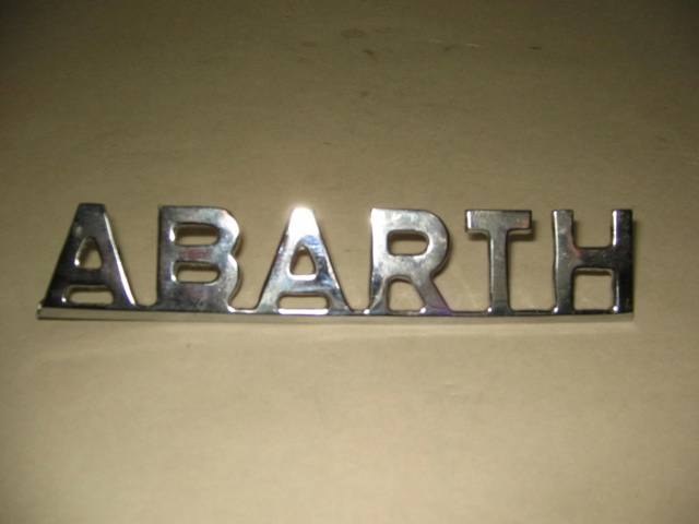 CHROME "ABARTH" EMBLEM