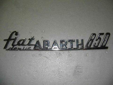 "fiat deriv ABARTH 850" EMBLEM