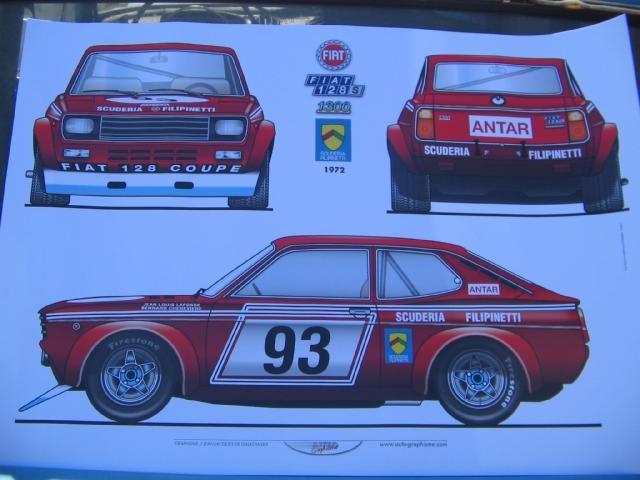 1972 FIAT 128 SL COUPE POSTER