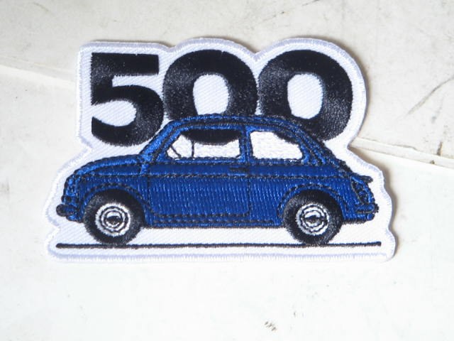 BLUE FIAT 500 PATCH