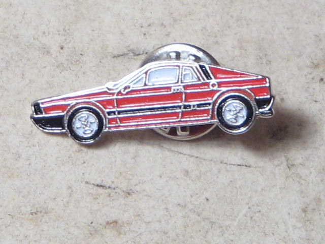 RED LANCIA SCORPION PIN