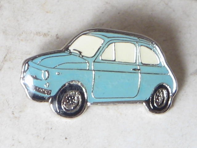 BLUE FIAT 500 F PIN,34 MM LONG