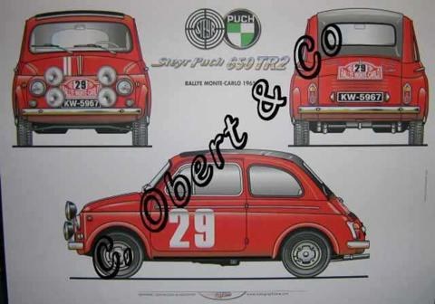 Steyr Puch 650 TR2 1965 POSTER