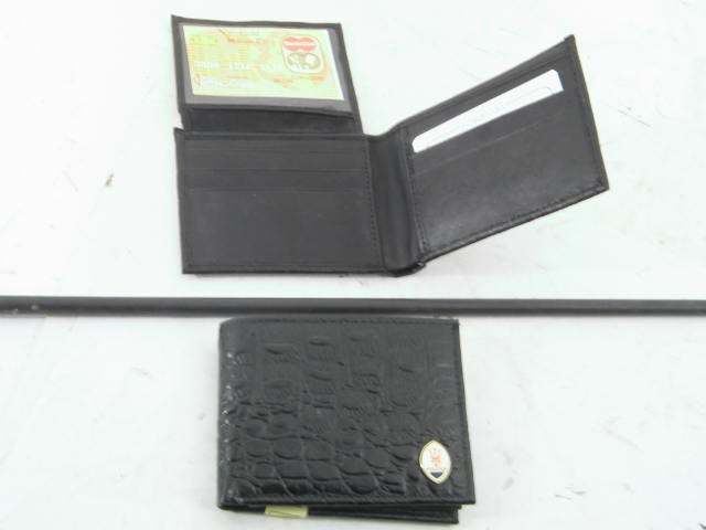MASERATI FAUX LEATHER WALLET