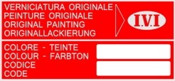 IVI COLOR CODE STICKER, RED