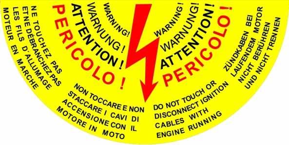 IGNITION WARNING STICKER