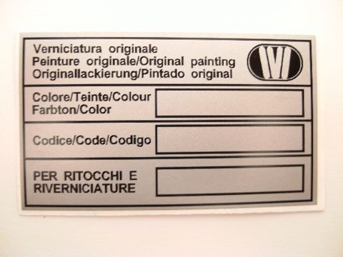 IVI COLOR CODE STICKER, SILVER