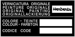 HERBERTS COLOR CODE STICKER