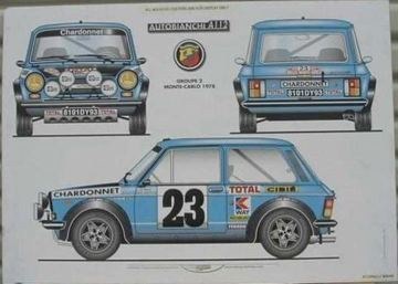 AUTOBIANCHI A112 ABARTH POSTER